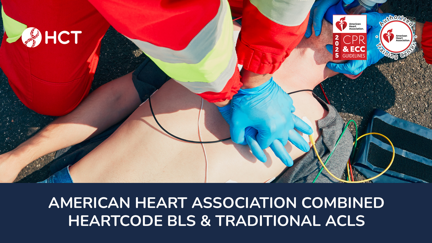 Combined Package 2: Heartcode BLS & Traditional ACLS HCT Academy