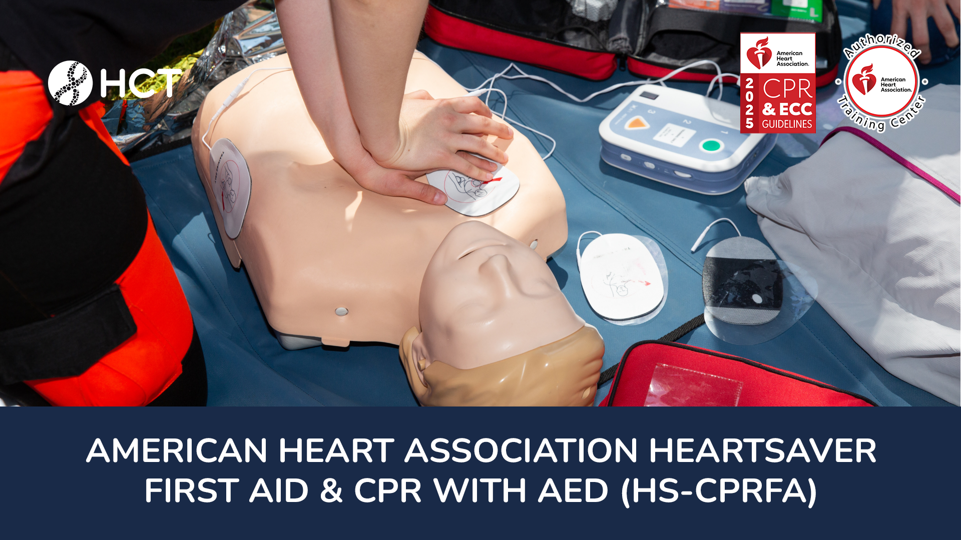 American Heart Association Heartsaver | First Aid & CPR with AED (HS-CPRFA) HCT Academy