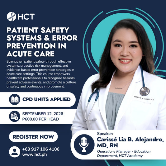 Patient Safety Systems & Error Prevention in Acute Care