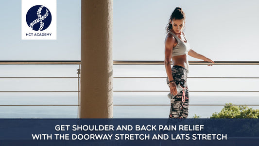 Get shoulder and back pain relief with the doorway stretch and lats stretch Thinkific